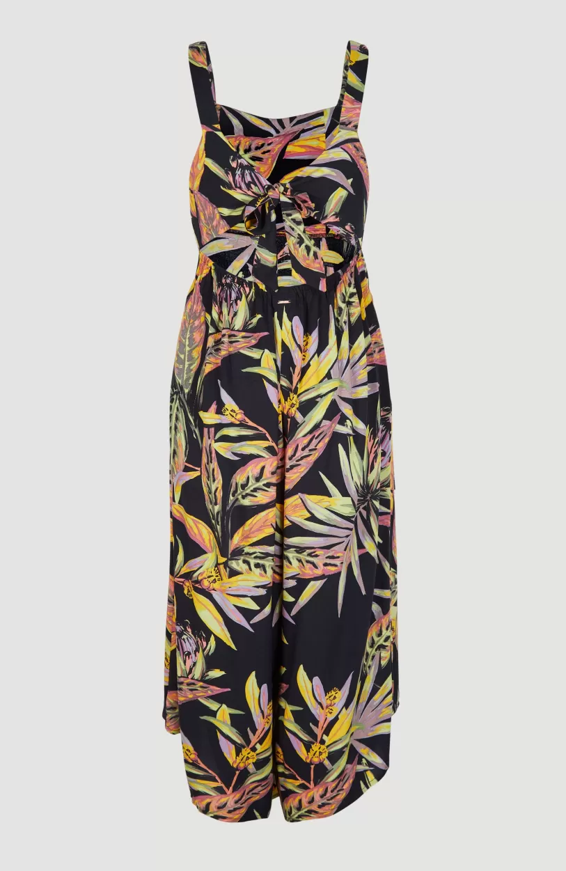 Clearance O’Neill Jumpsuit Alba | Black Tropical Flower