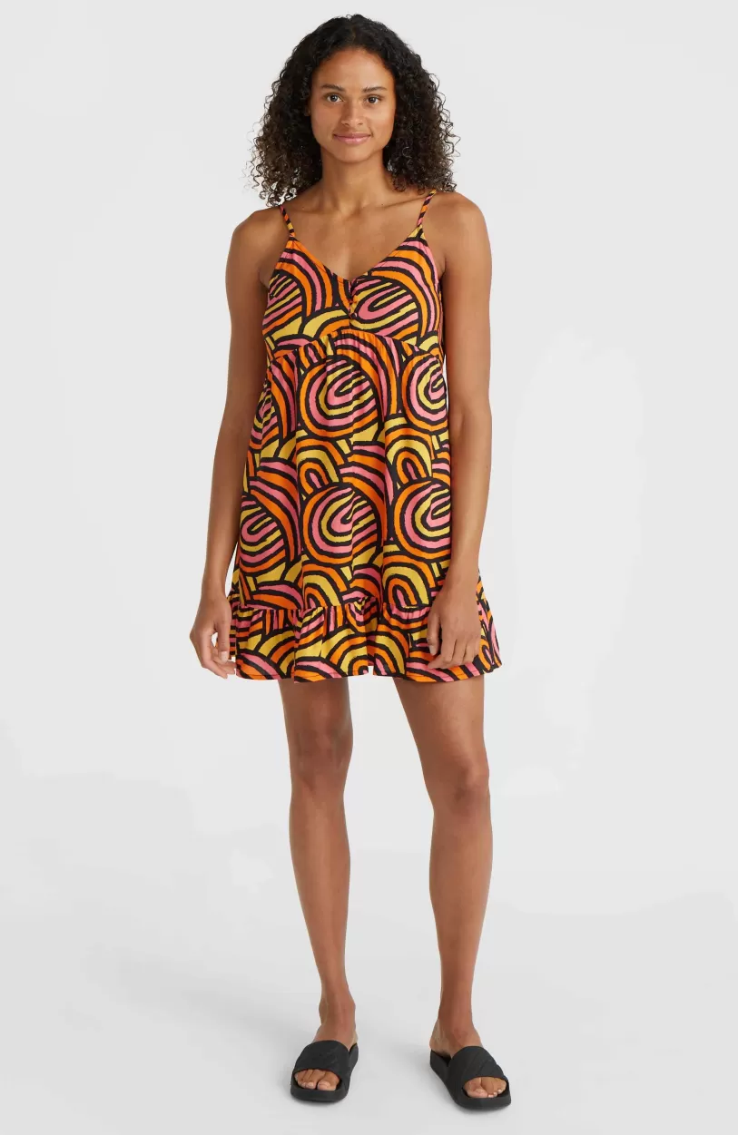 Flash Sale O’Neill Malu Beach Jurk | Orange Rainbow Stripe