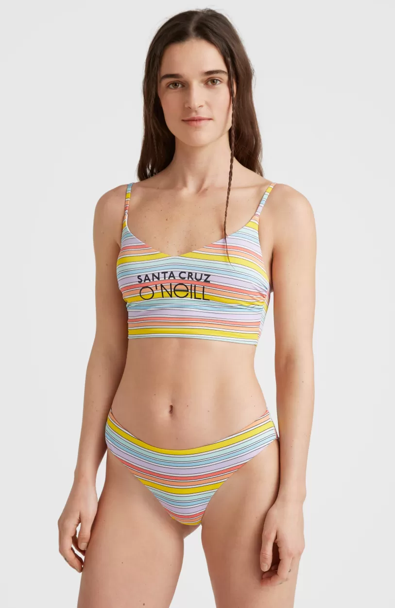 Online O’Neill Midles - Maoi Bralette Bikiniset | Bright Multi Coloured Stripe