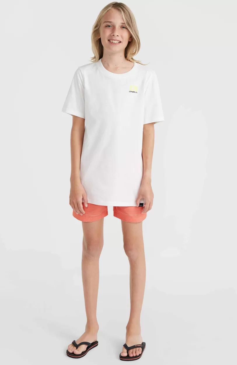 Outlet O’Neill Mix And Match Cali First 13" Zwembroek | Living Coral First Name Stripe