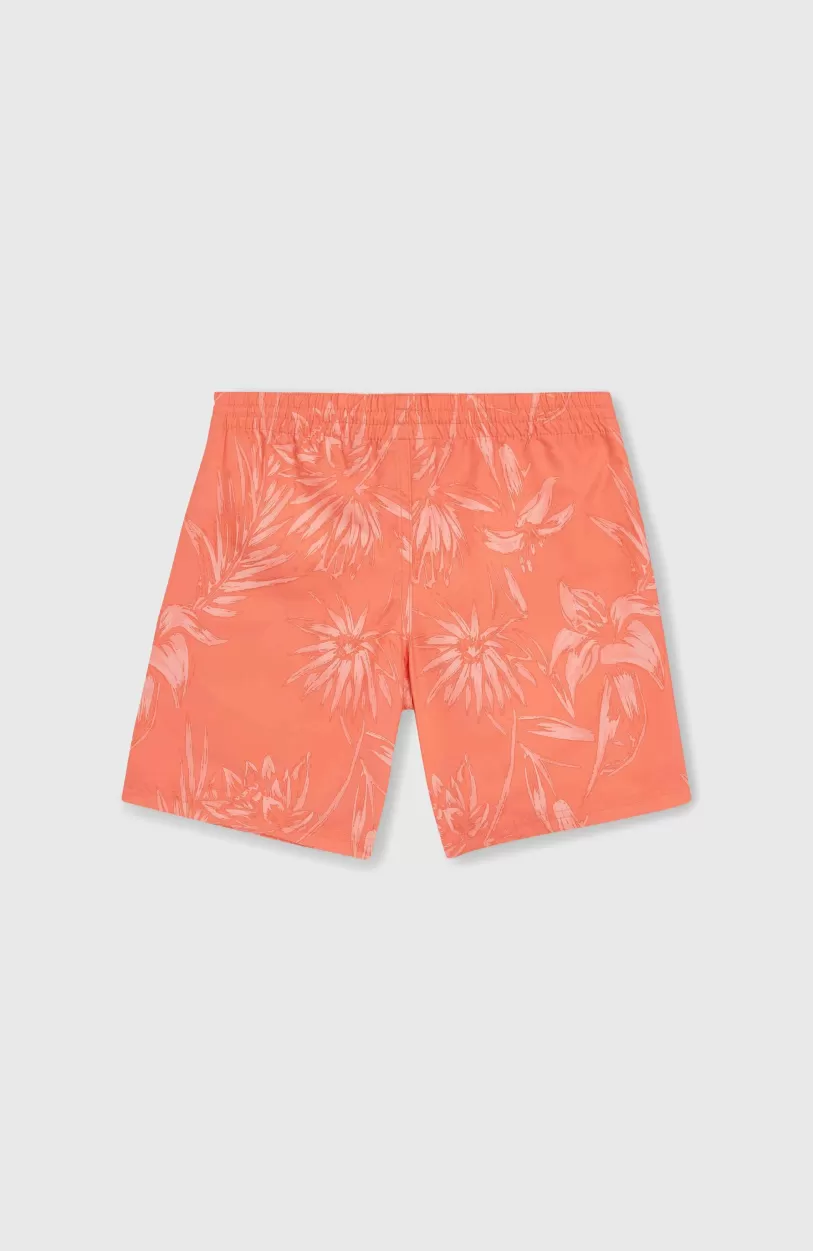 Discount O’Neill Mix And Match Cali Floral 14'' Zwembroek | Living Coral Tonal Tropicana