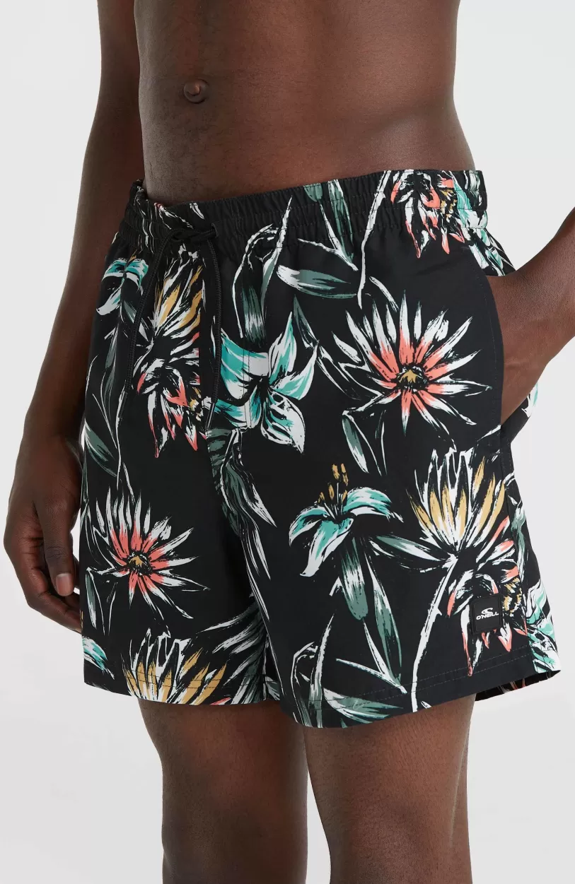 Flash Sale O’Neill Mix And Match Cali Print 15'' Zwembroek | Black Tropicana