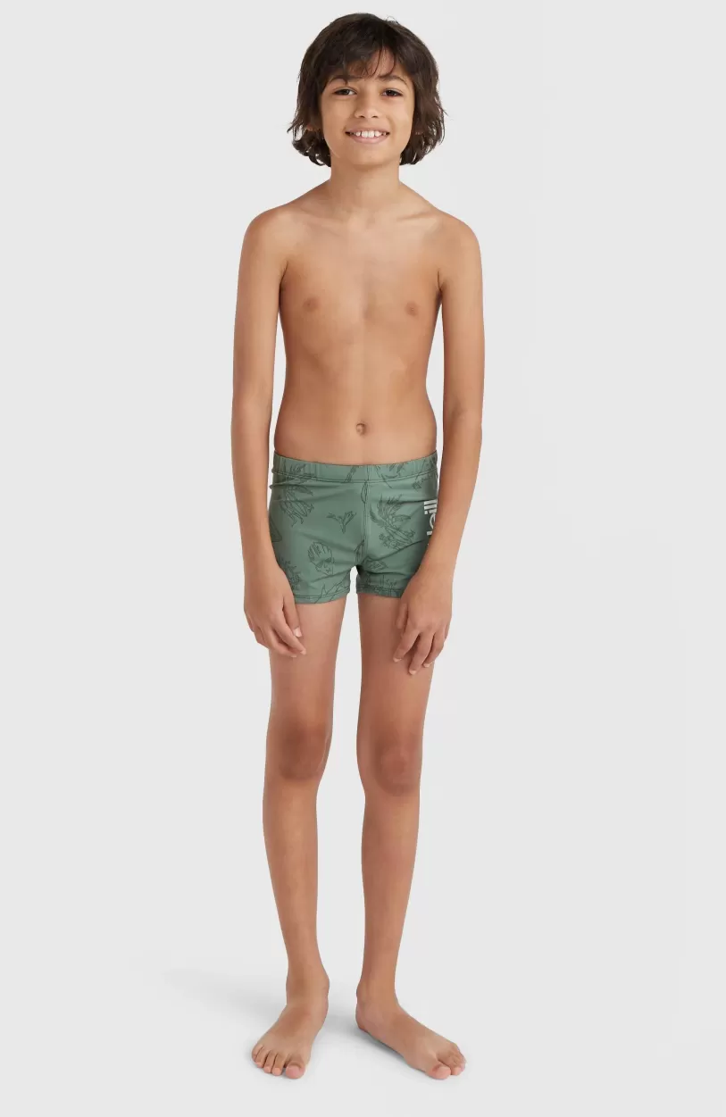 Best Sale O’Neill Mix And Match Crazy 8" Zwemboxer | Green Vintage Surfer