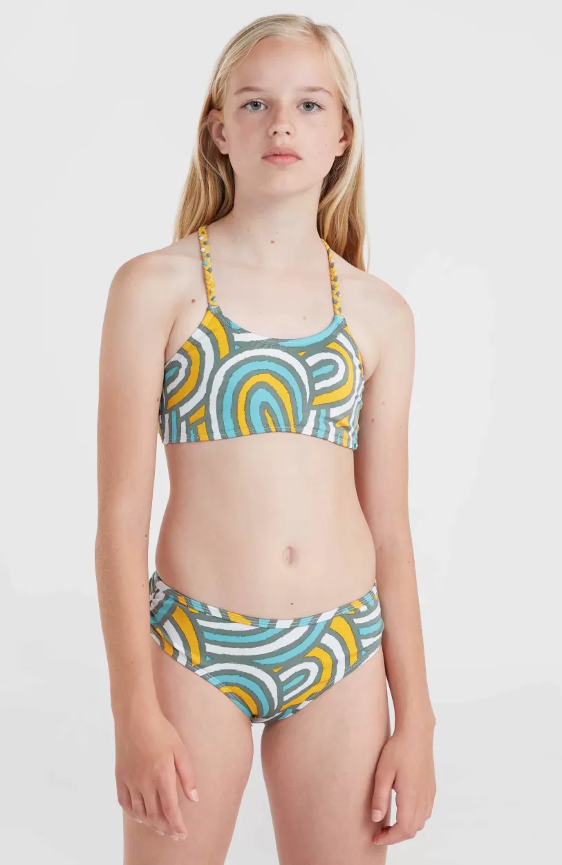 Best Sale O’Neill Mix And Match Tropics Bikiniset | Blue Rainbow Stripe