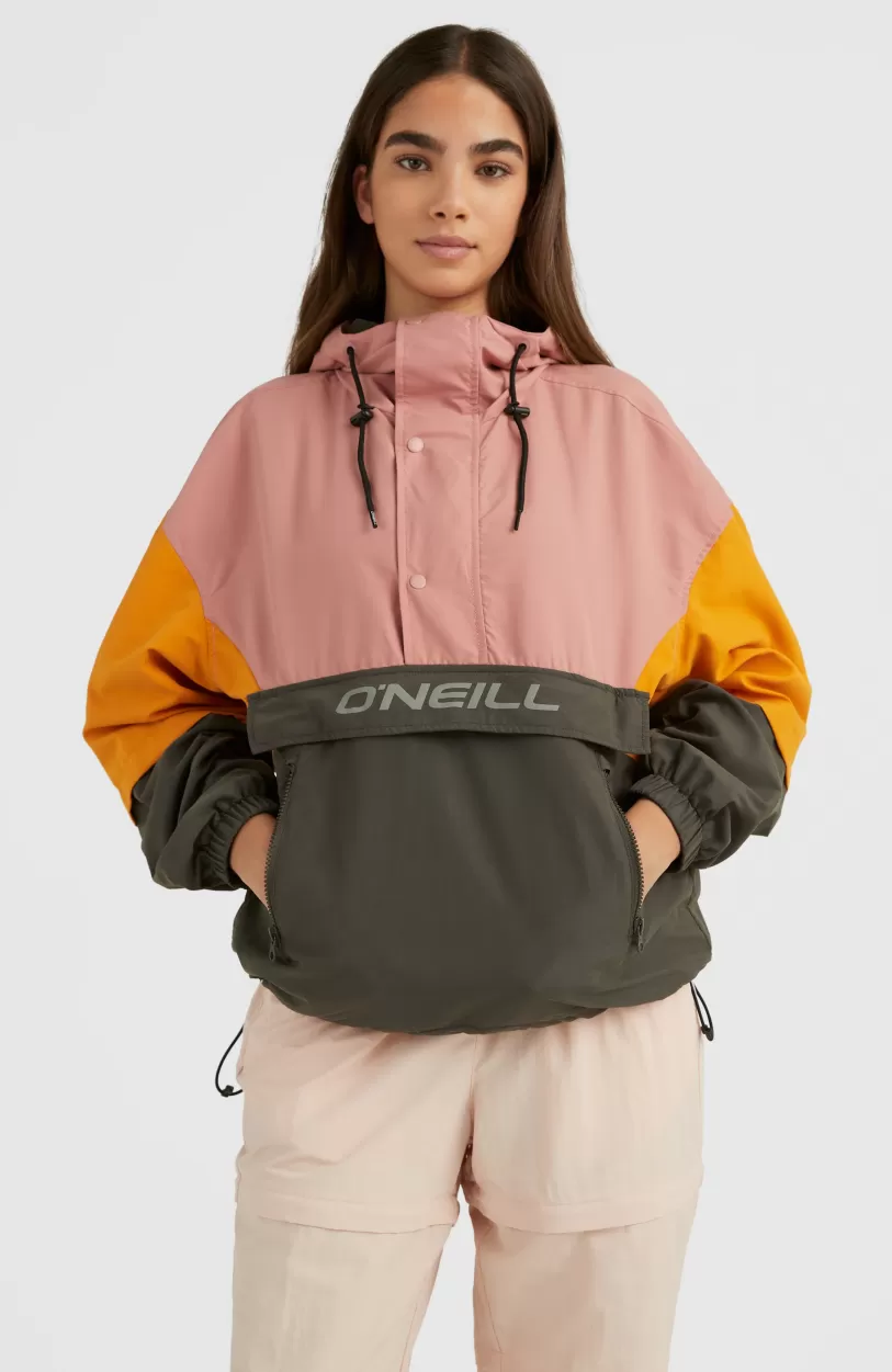 Best Sale O’Neill Modular Anorak Jas | Ash Rose Colour Block