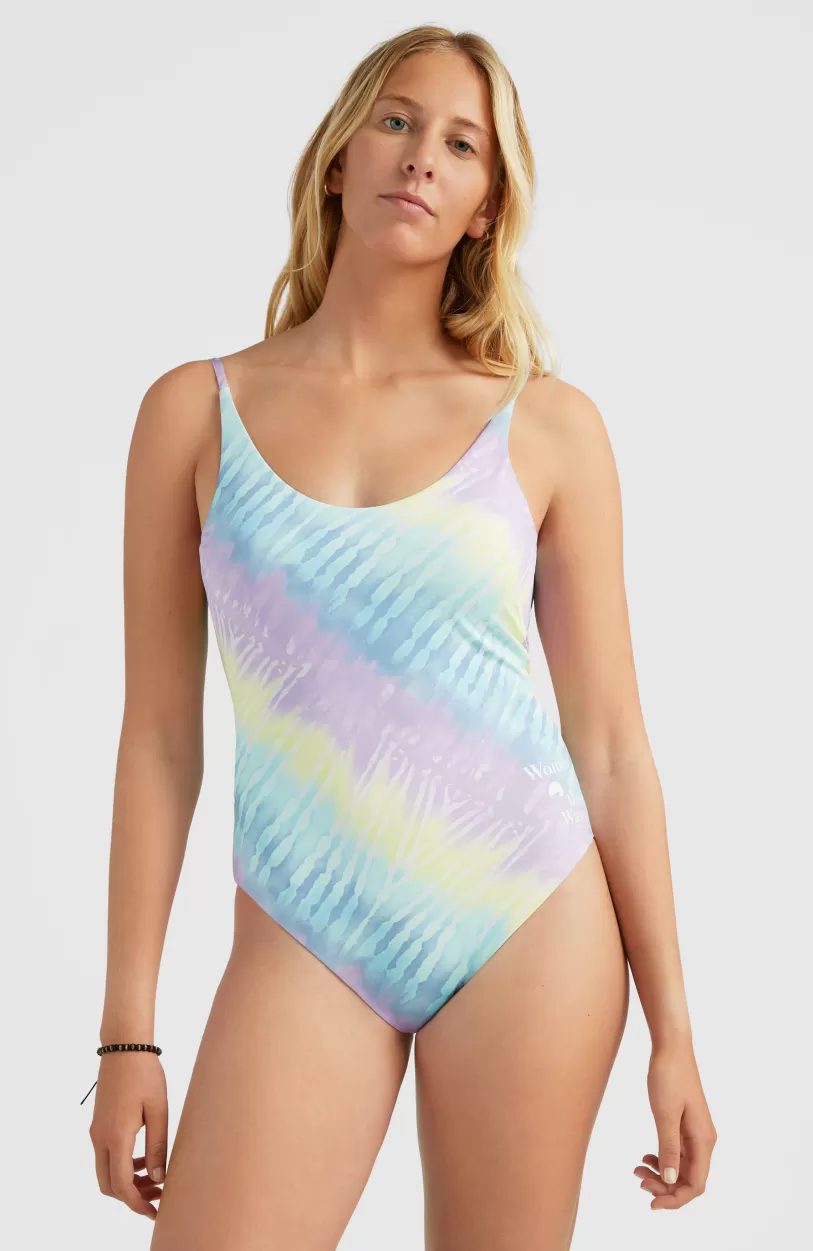 New O’Neill Mykonos Women Of The Wave Badpak | Blue Tie Dye