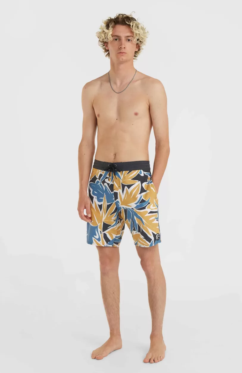 Store O’Neill O'Riginals Print 18" Cruzers Boardshort | Seafoam Black