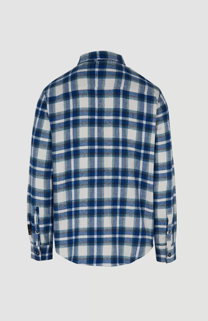 Best O’Neill Overhemd O'Neill TRVLR Series Flannel Check | Blue Shadow Check