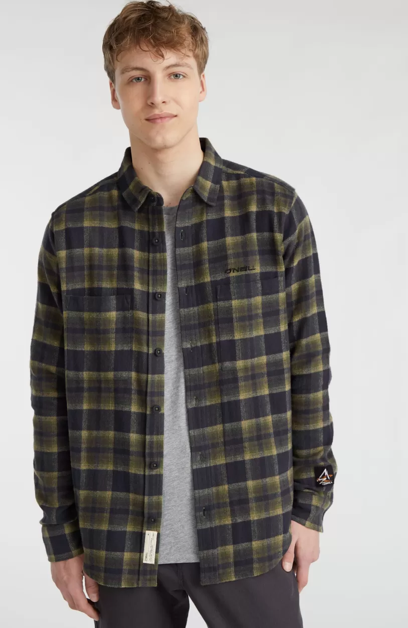 Best O’Neill Overhemd O'Neill TRVLR Series Flannel Check | Green Shadow Check