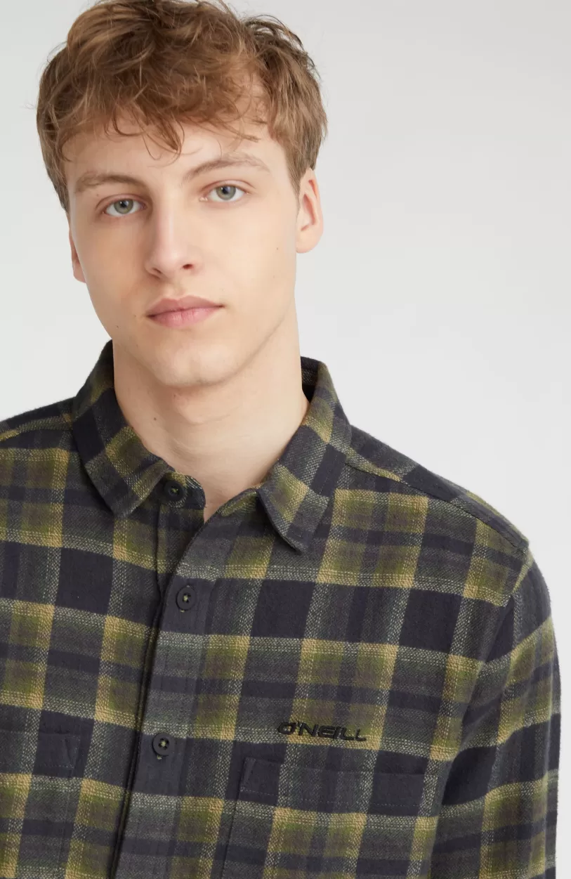 Best O’Neill Overhemd O'Neill TRVLR Series Flannel Check | Green Shadow Check