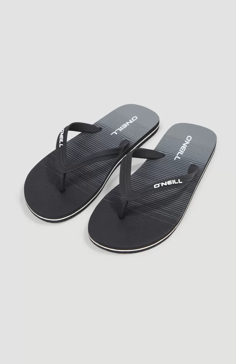 Cheap O’Neill Profile Graphic Slippers | Black Simple Gradient B Panel