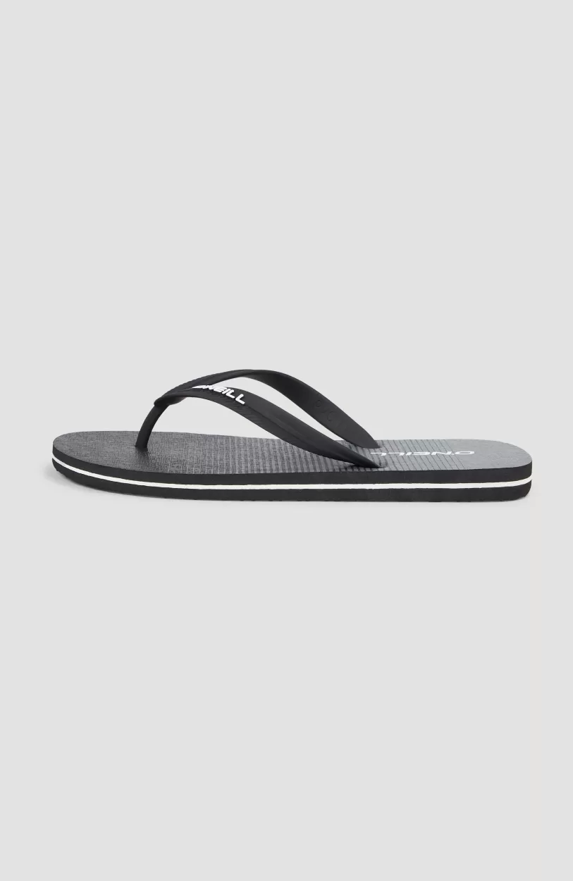 Cheap O’Neill Profile Graphic Slippers | Black Simple Gradient B Panel