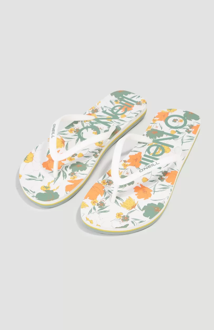 Sale O’Neill Profile Graphic Slippers | White Bluemchen