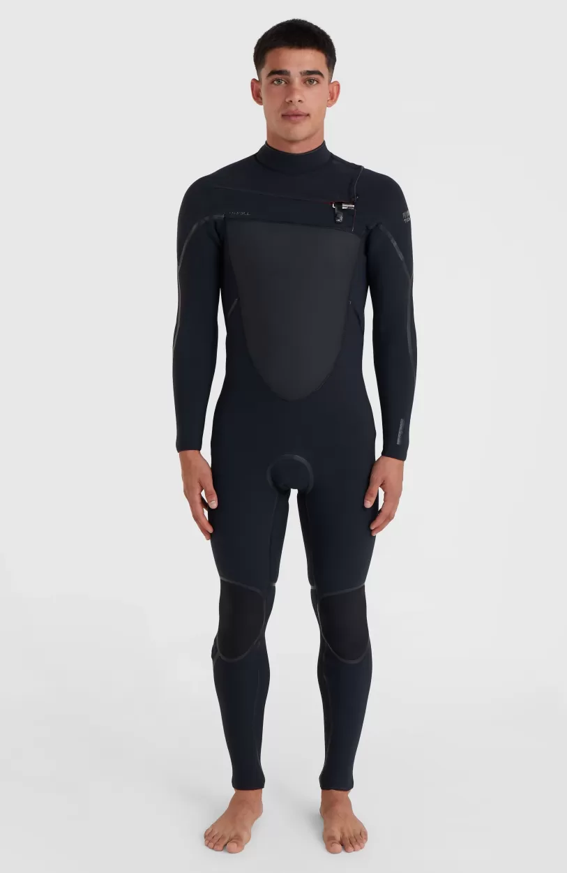 Fashion O’Neill Psycho Tech 4/3mm Chest Zip Full Wetsuit | BLACK/BLACK