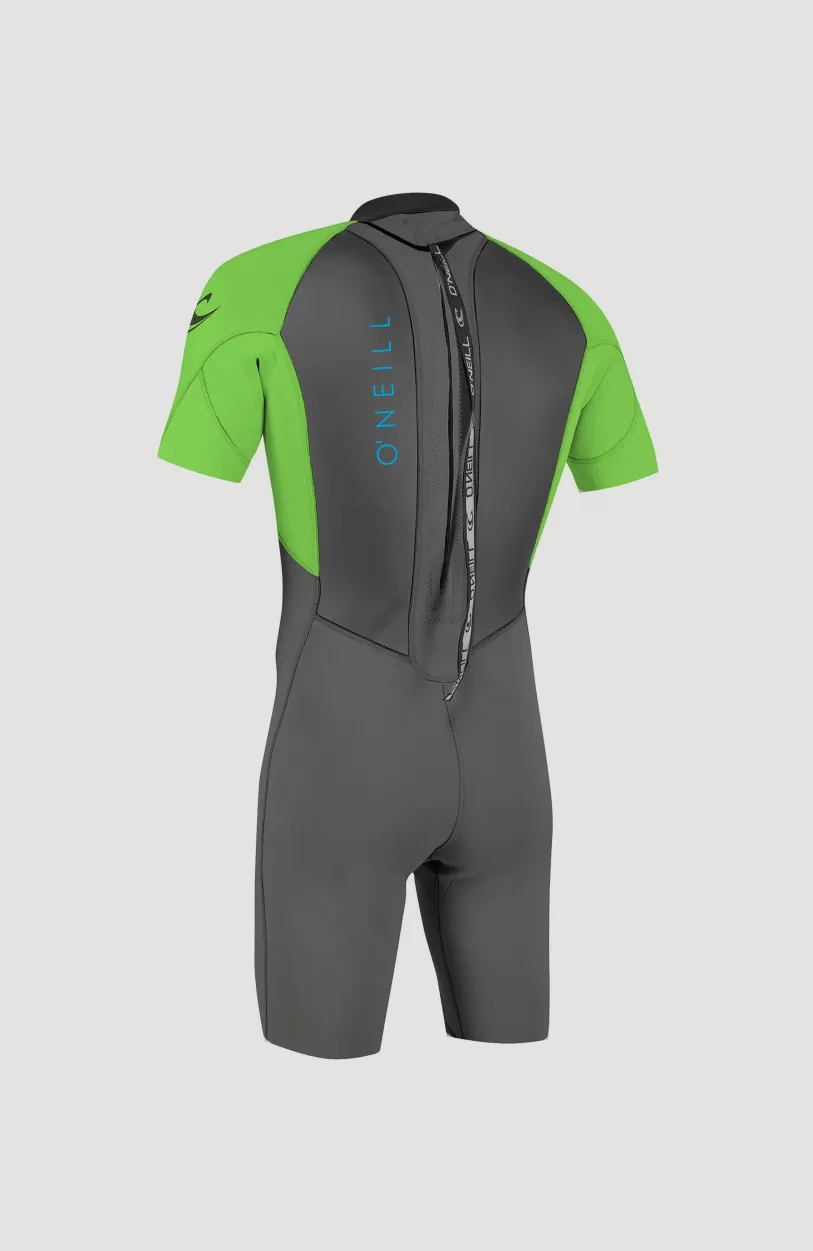 New O’Neill Reactor-2 2mm Back Zip Shortsleeve Spring Wetsuit | GRAPH/DAYGLO