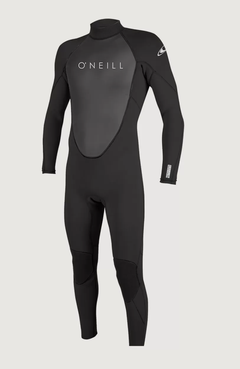 Store O’Neill Reactor-2 3/2mm Back Zip Full Wetsuit | BLACK/BLACK