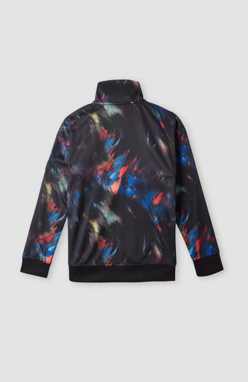 Hot O’Neill Rutile Anorak Half Zip Fleece | Black Future Fade