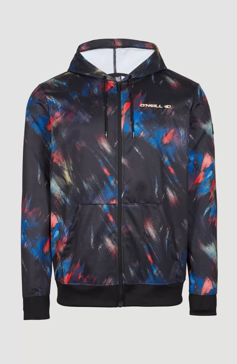 Shop O’Neill Rutile Fleece Jas | Black Future Fade