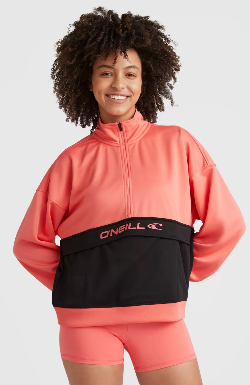 Shop O’Neill Rutile Half Zip Fleece | Georgia Peach