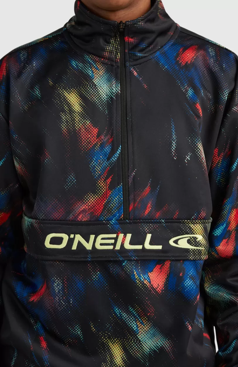 Outlet O’Neill Rutile Solid Half Zip Anorak | Black Future Fade