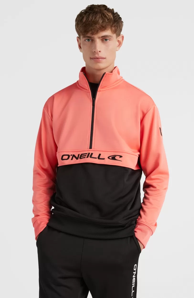 Outlet O’Neill Rutile Solid Half Zip Anorak | Georgia Peach