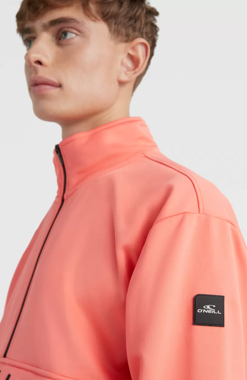 Outlet O’Neill Rutile Solid Half Zip Anorak | Georgia Peach