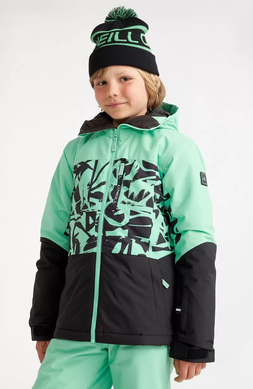 Hot O’Neill Ski Jas Carbonite | Green Scribble