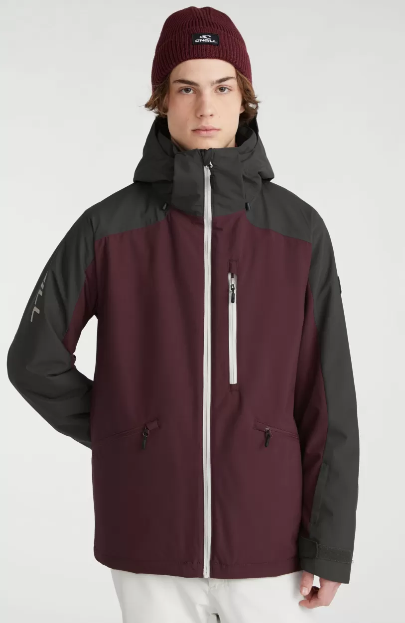 Cheap O’Neill Ski Jas Diabase | Windsor Wine Colour Block