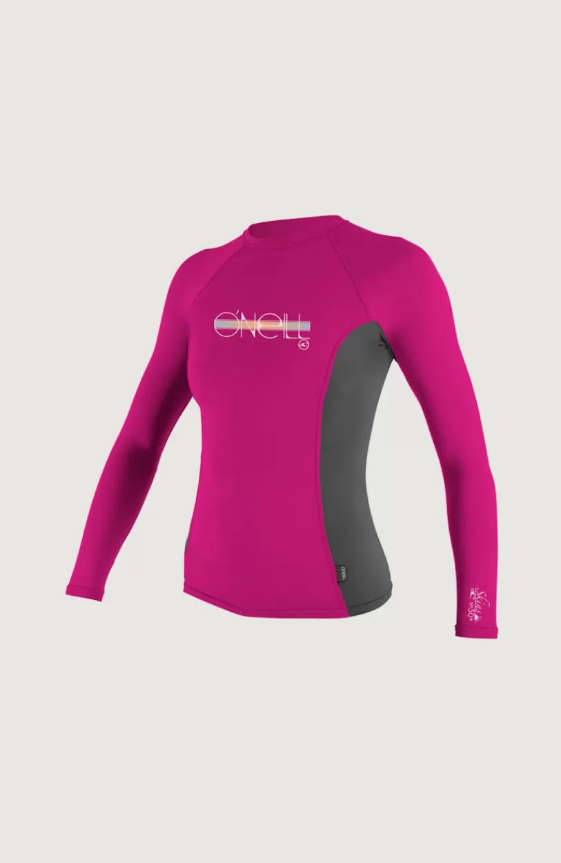 New O’Neill Skins Long Sleeve Crew | Dark Pink