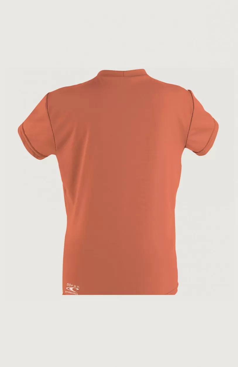 New O’Neill Skins Short Sleeve Rash Tee | Orange