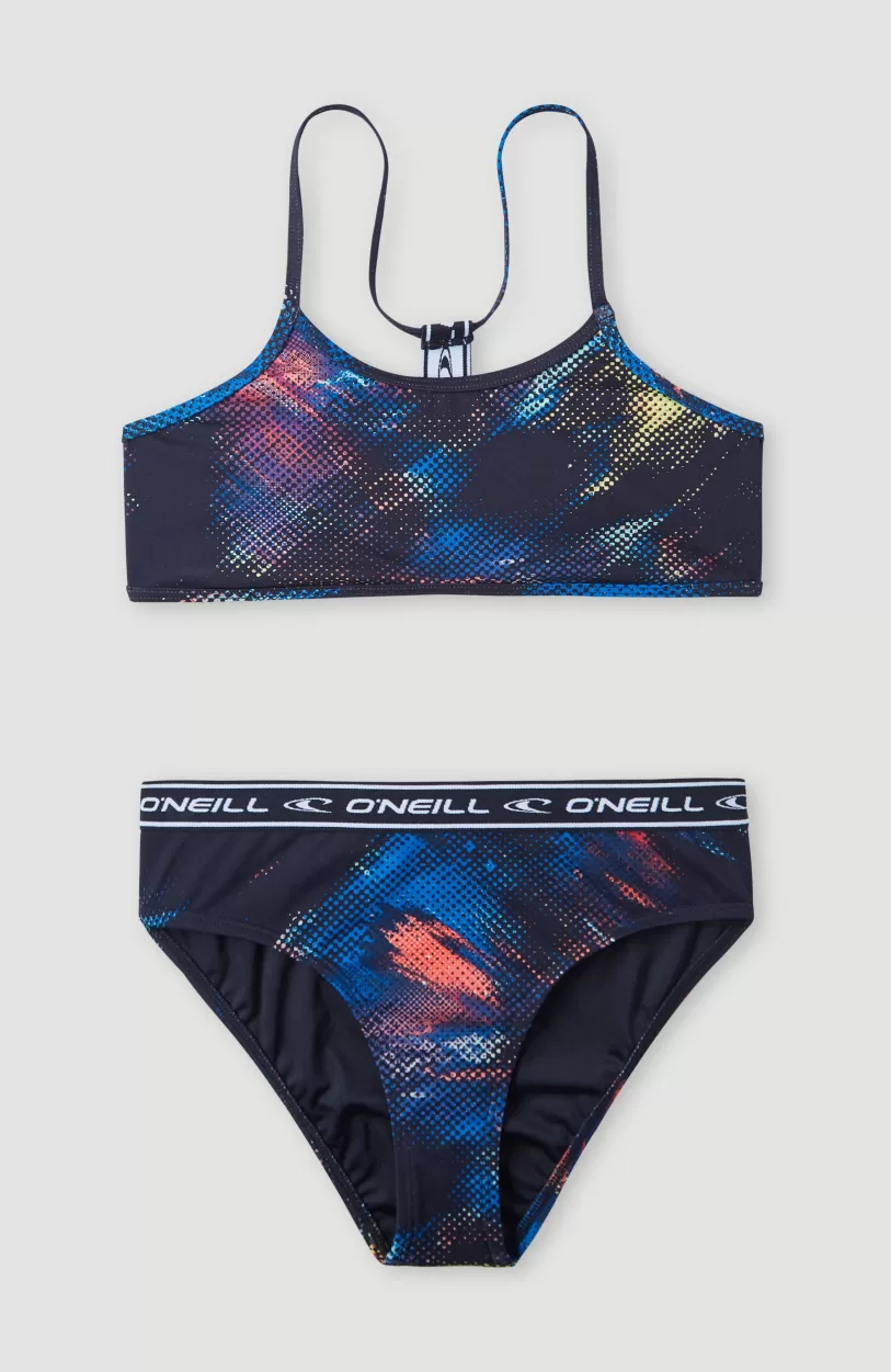 Shop O’Neill Sportclub Active Bralette Bikiniset | Black Future Fade