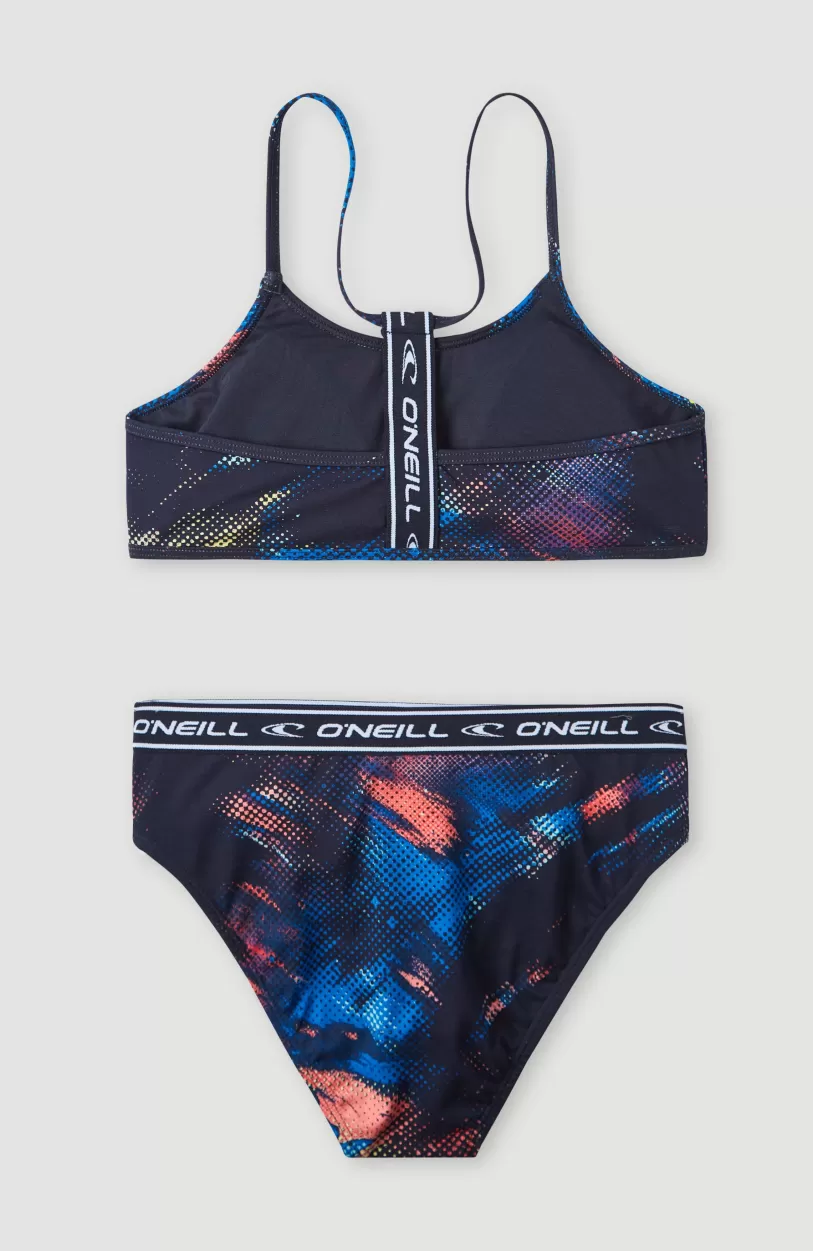 Shop O’Neill Sportclub Active Bralette Bikiniset | Black Future Fade