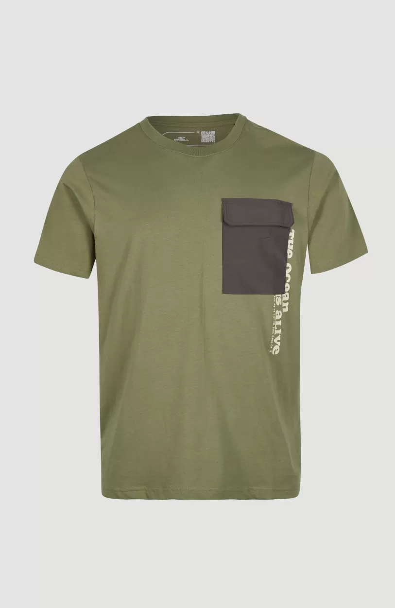 Flash Sale O’Neill Stream T-shirt | Deep Lichen Green