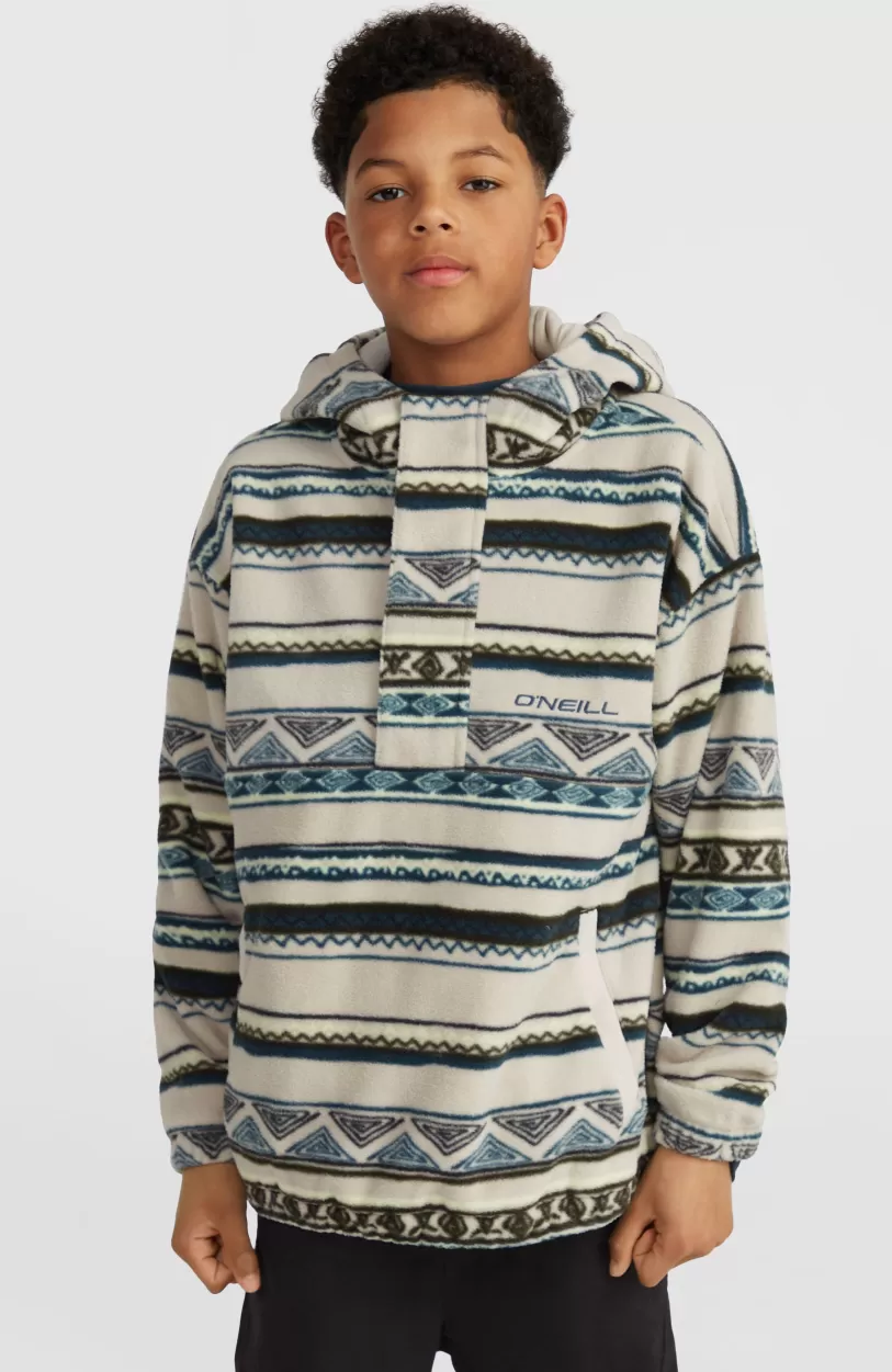 Flash Sale O’Neill Superfleece Hoodie Met Halve Rits | Grey Ikat Stripe