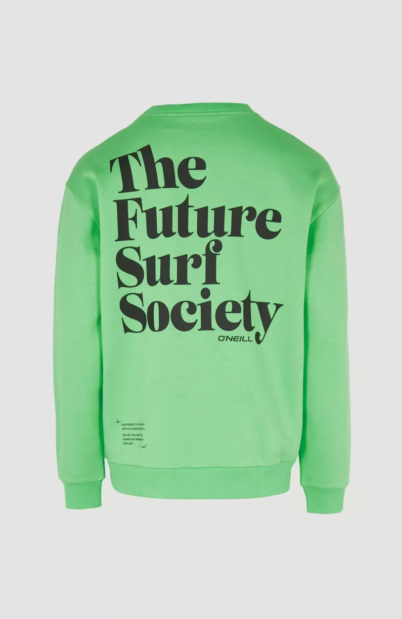 New O’Neill Sweater Future Surf Society | Luminous Green