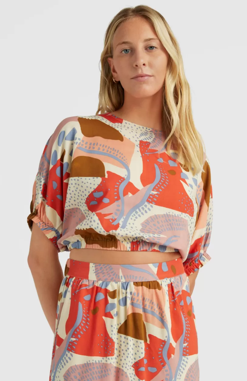 Flash Sale O’Neill Top Tidda Woven | Patchwork Print