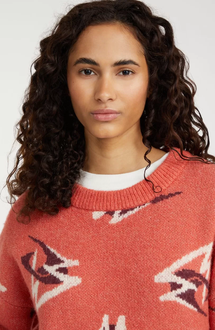 Fashion O’Neill Trui Anchorage Knit | Red Knit Mountains