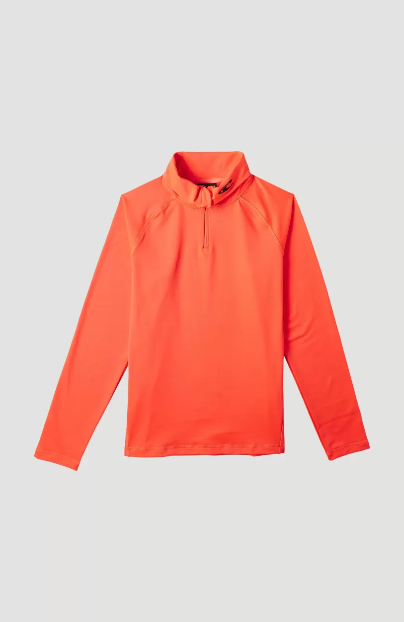 Discount O’Neill Trui Clime Fleece Met Halve Rits | Neon Orange