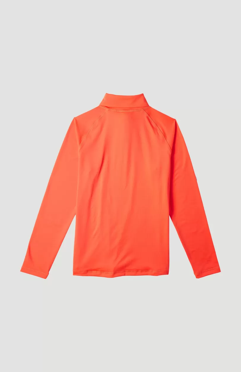 Discount O’Neill Trui Clime Fleece Met Halve Rits | Neon Orange