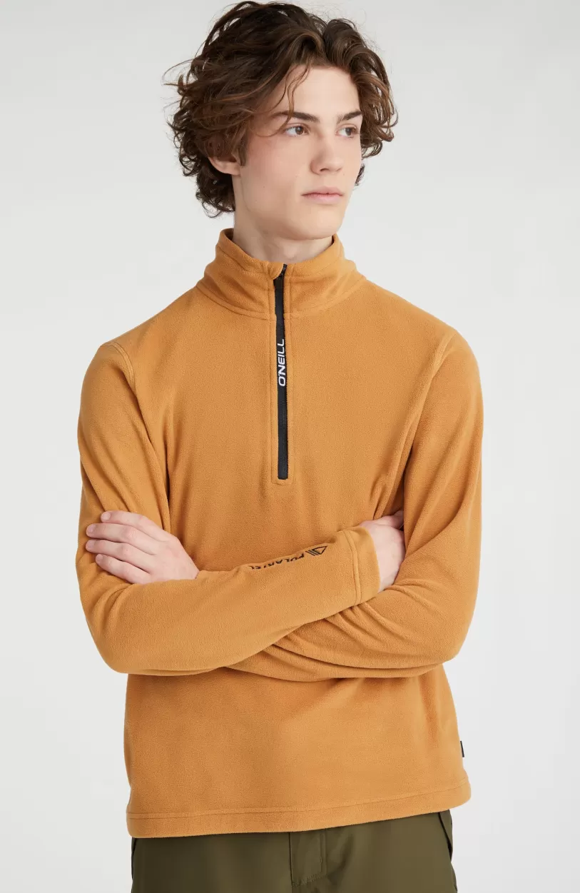 Online O’Neill Trui Jack's Fleece Met Halve Rits | Rich Caramel