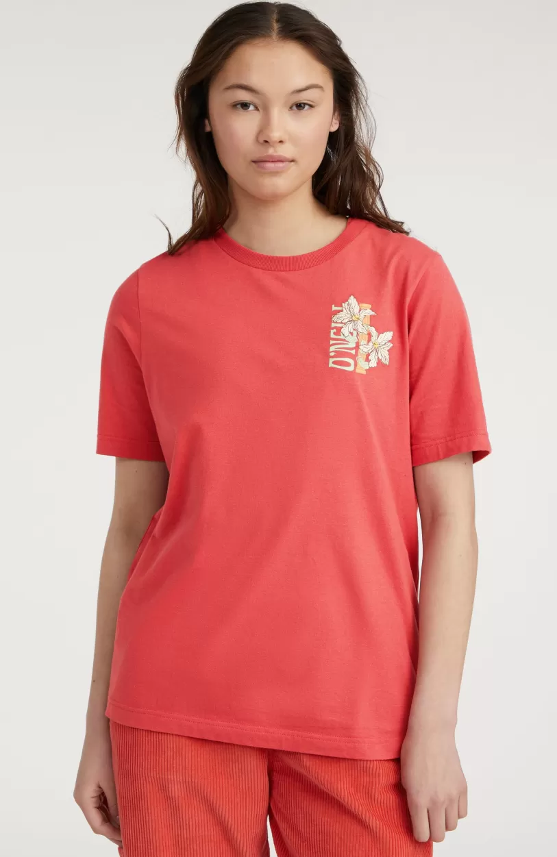 Shop O’Neill T-shirt Allora Graphic | Red Orcher