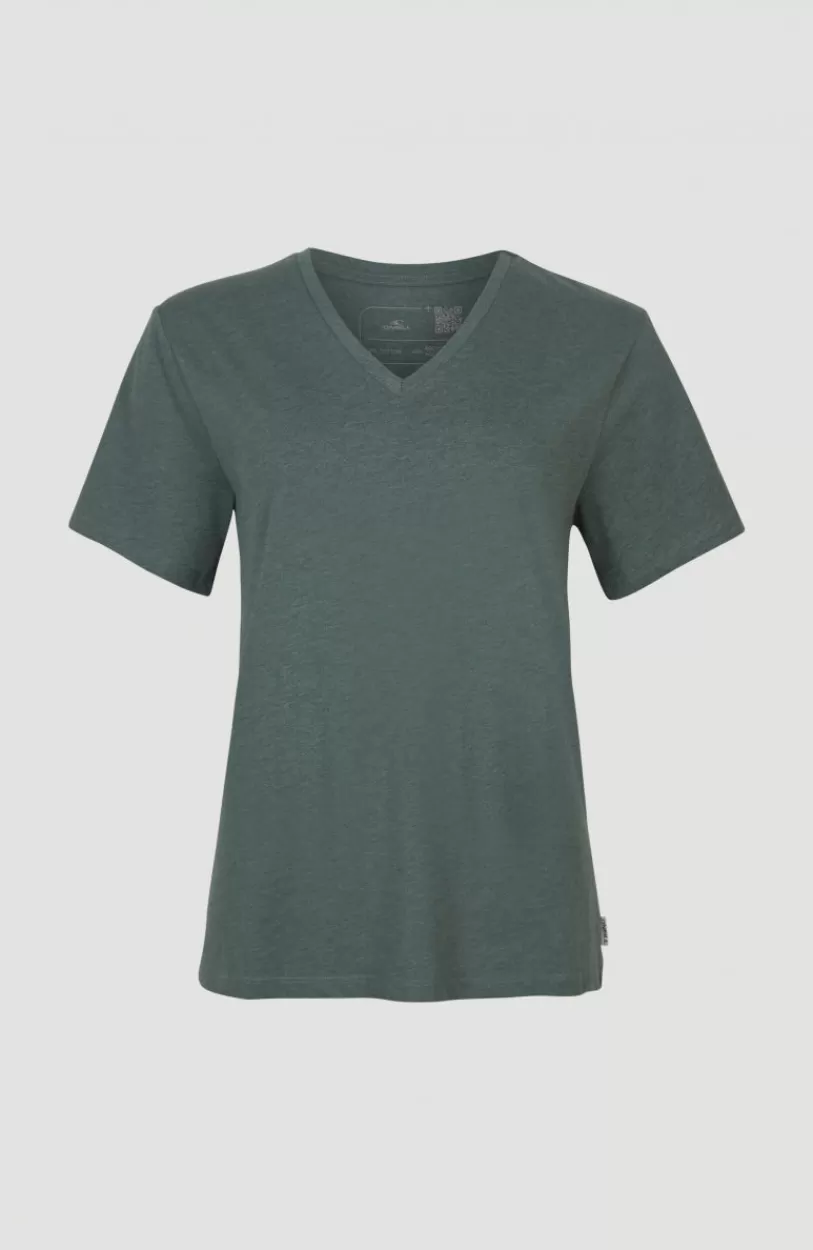 New O’Neill T-shirt Essentials Met V-hals | Balsam Green