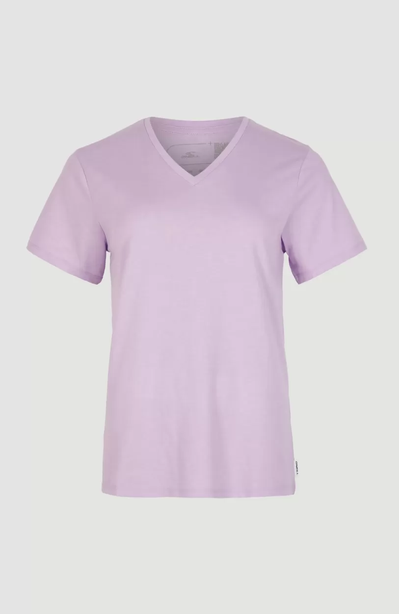 Best O’Neill T-shirt Essentials Met V-hals | Purple Rose