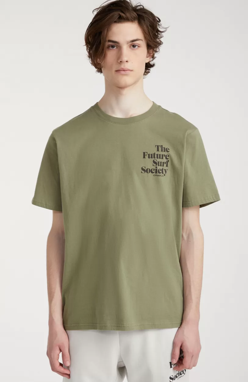 Online O’Neill T-shirt Future Surf Society | Deep Lichen Green