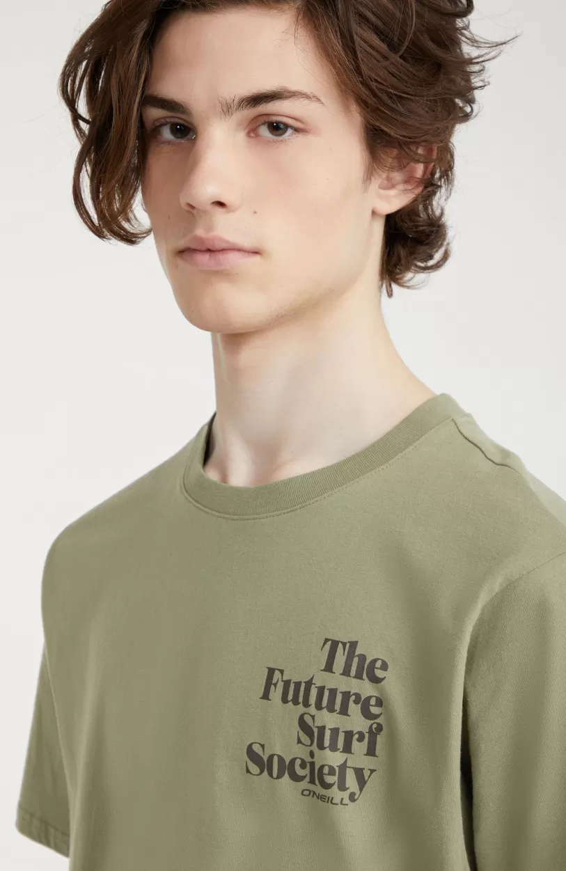 Online O’Neill T-shirt Future Surf Society | Deep Lichen Green