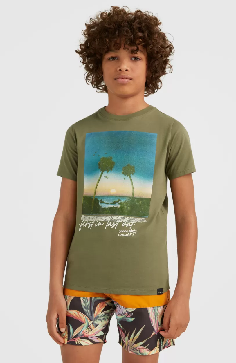 New O’Neill T-shirt Loren | Deep Lichen Green