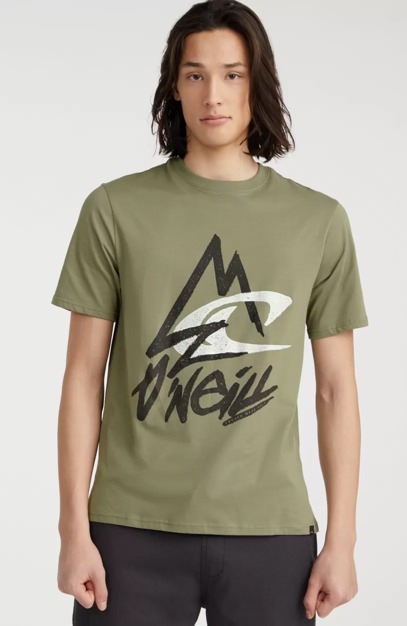 New O’Neill T-shirt Torrey | Deep Lichen Green