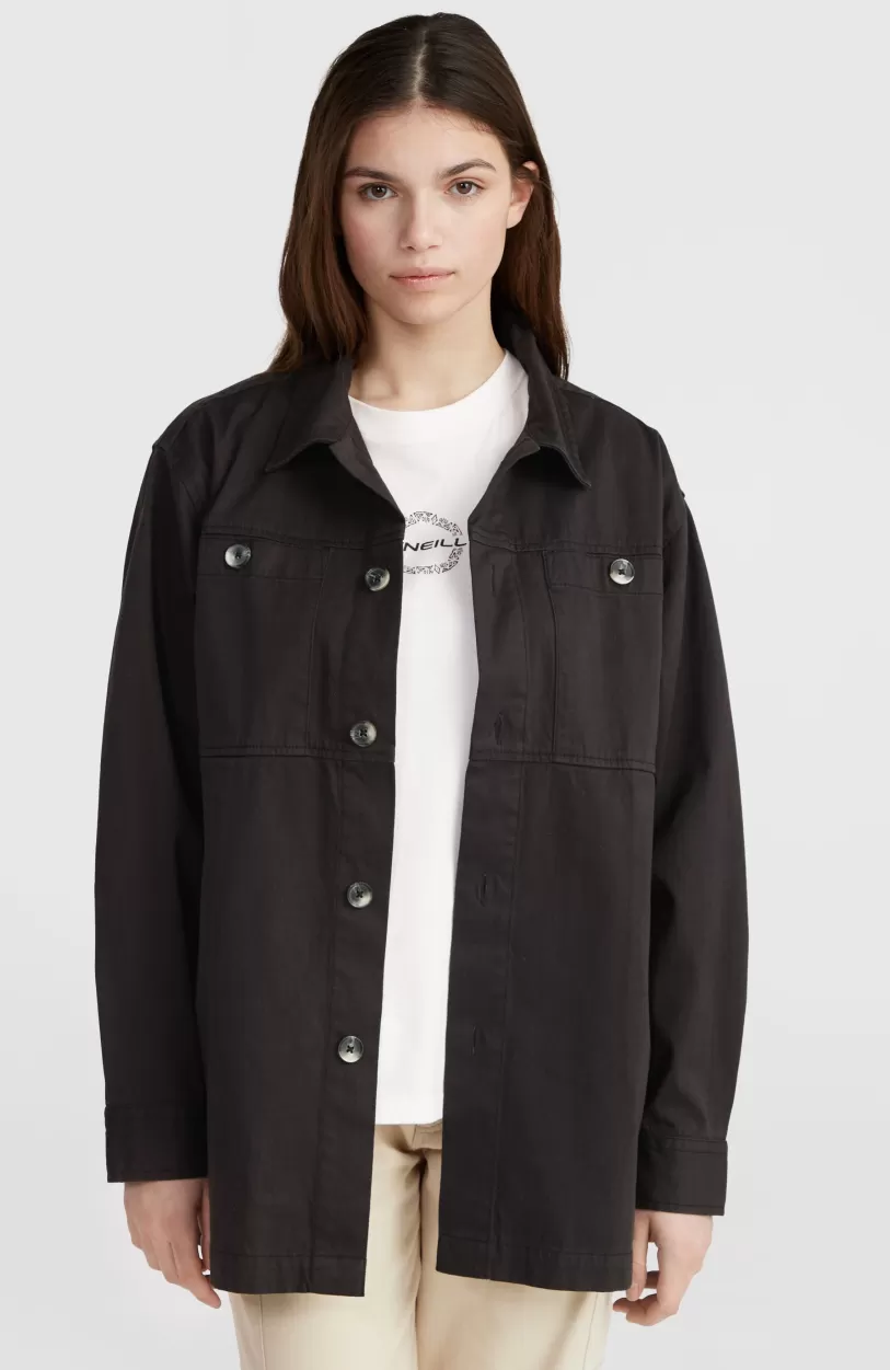 Discount O’Neill Twill Overshirt | Black Out