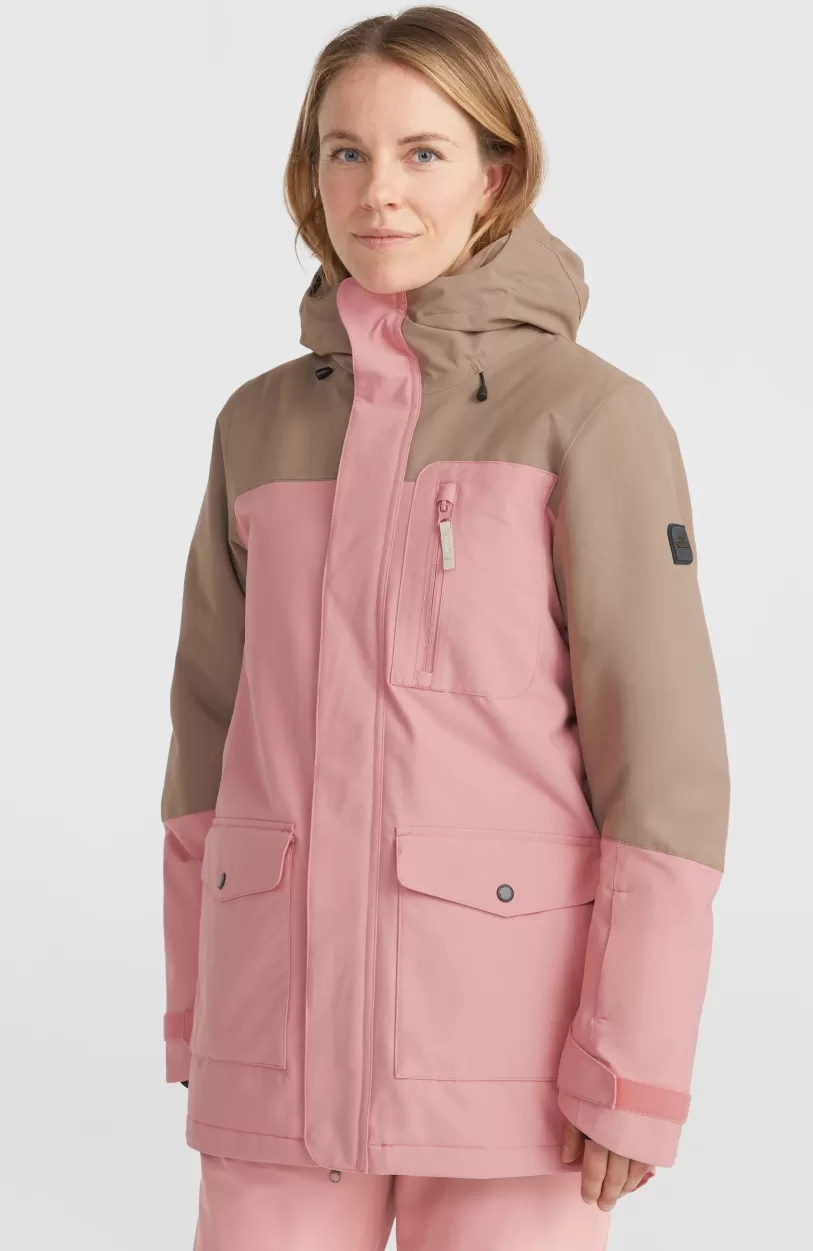 Store O’Neill Utility Hybrid Wintersportjas | Genuine Pink Colour Block