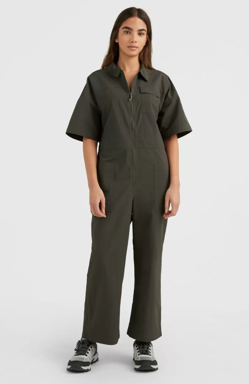 Fashion O’Neill UTILITY TRAIL JUMPSUIT | Raven